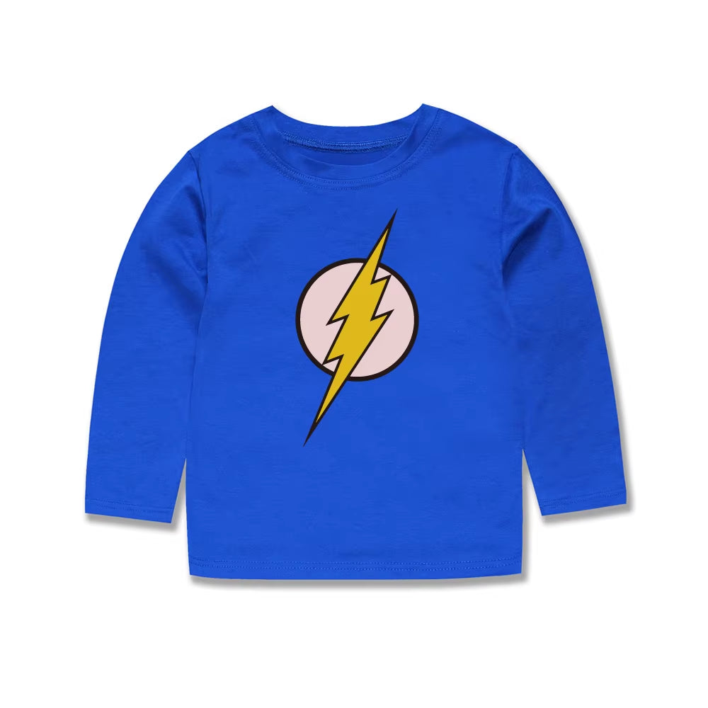 100 Cotton Children'S Fashion Boys Flash T Shirts Classical Children Cartoon Movie T-Shirts Vetement Enfant Fille Boys T Shirts
