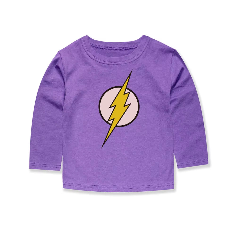 100 Cotton Children'S Fashion Boys Flash T Shirts Classical Children Cartoon Movie T-Shirts Vetement Enfant Fille Boys T Shirts