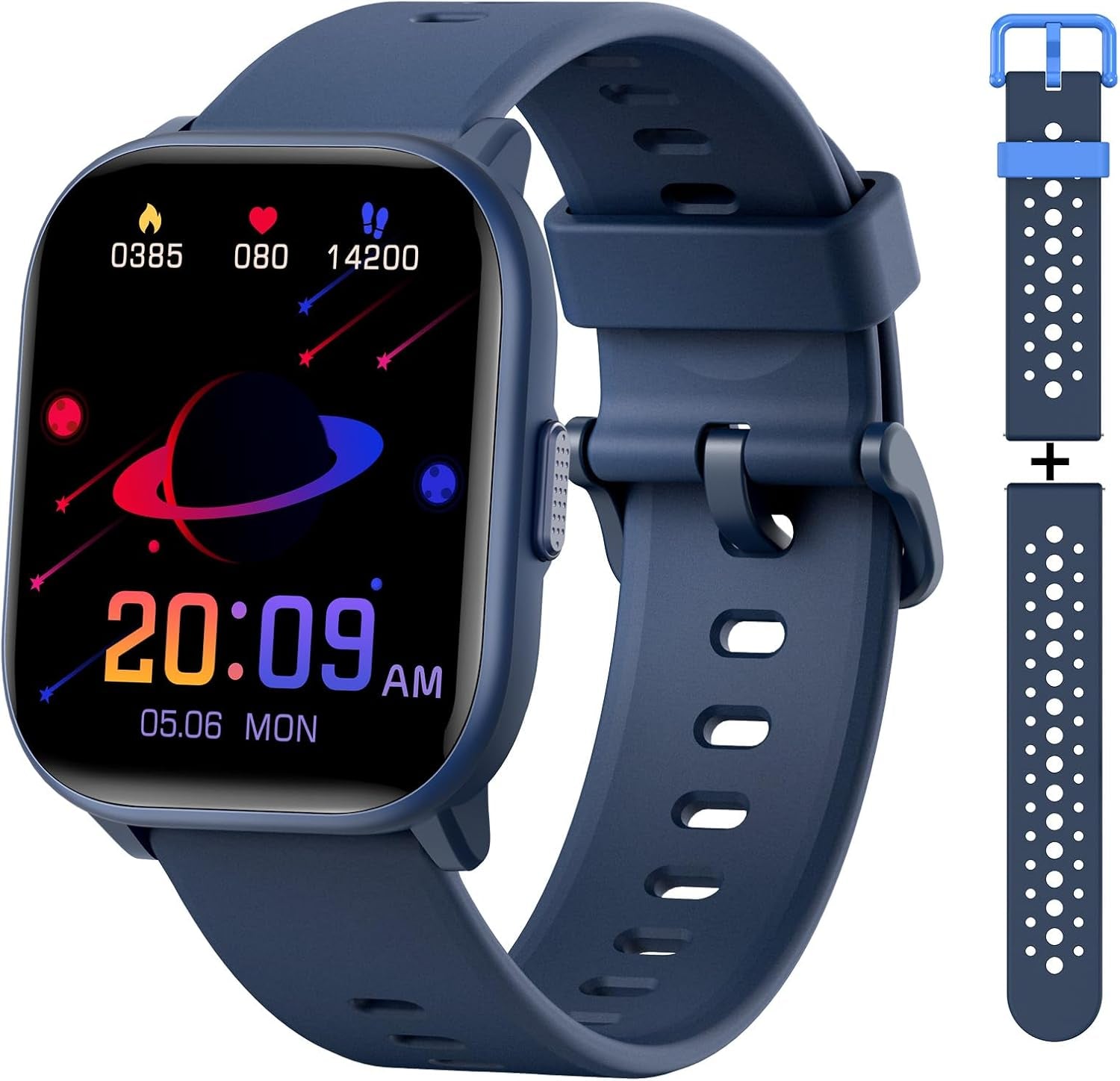 Kids Watch for Girls Boys with IP68 Waterproof, Girls Watch with 19 Sports Modes, Sleep Tracking, Pedometer, Stopwatch, Kids Activity Tracker Birthday Gifts for Boys Age 6-15 Years Old