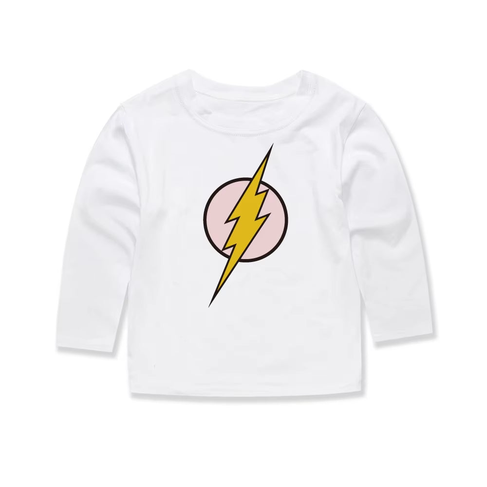 100 Cotton Children'S Fashion Boys Flash T Shirts Classical Children Cartoon Movie T-Shirts Vetement Enfant Fille Boys T Shirts