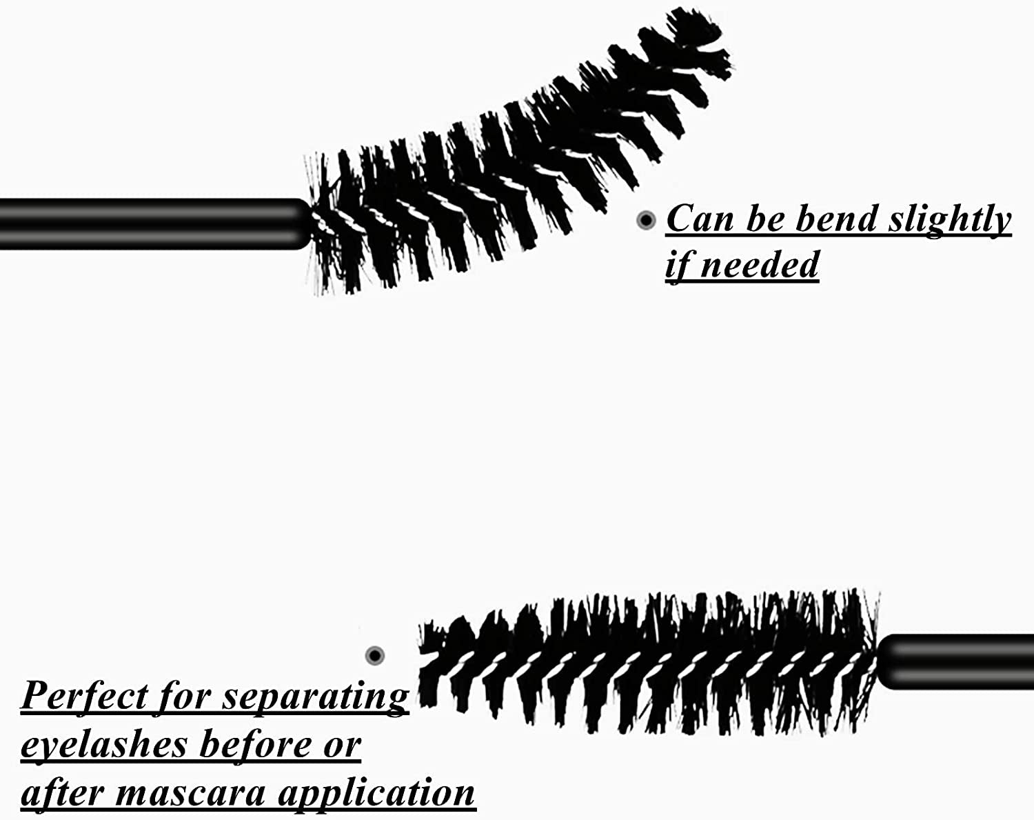 100 Pcs Disposable Eyelash Brush Spoolies Brush Mascara Applicator Lash Wand Lashes Brush Eyebrow Spooly for Extension