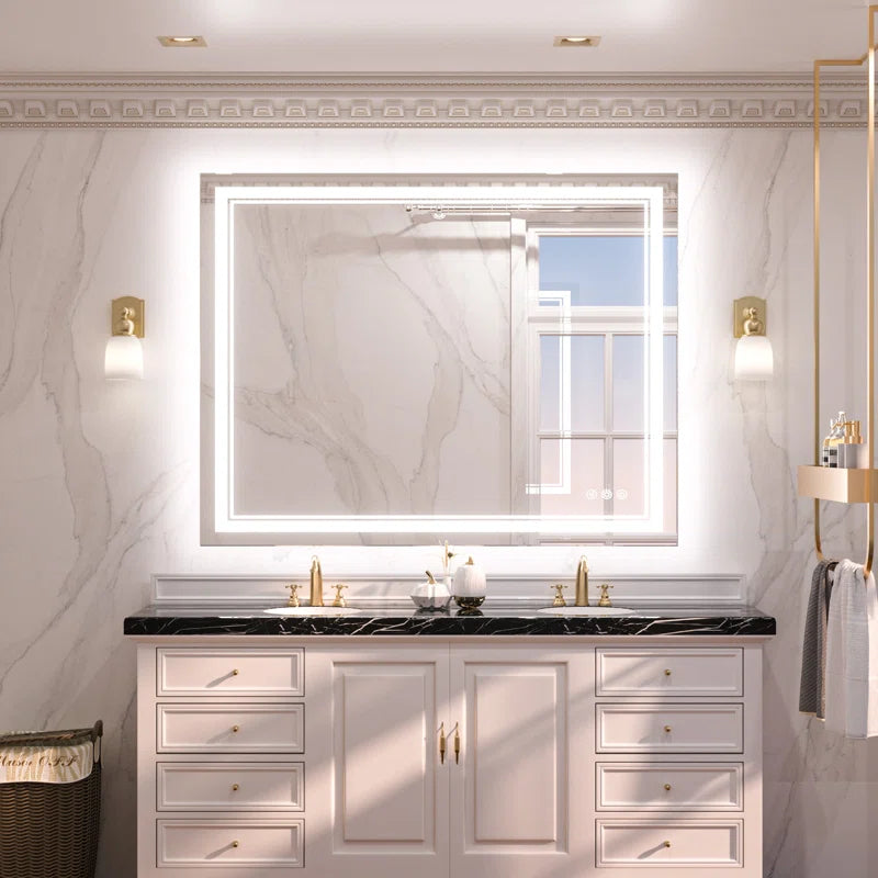 Chrisna Front and Backlit LED Bathroom Vanity Mirror