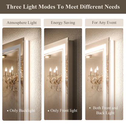 Chrisna Front and Backlit LED Bathroom Vanity Mirror