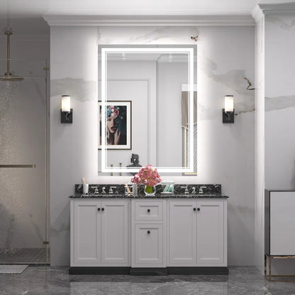 Chrisna Front and Backlit LED Bathroom Vanity Mirror