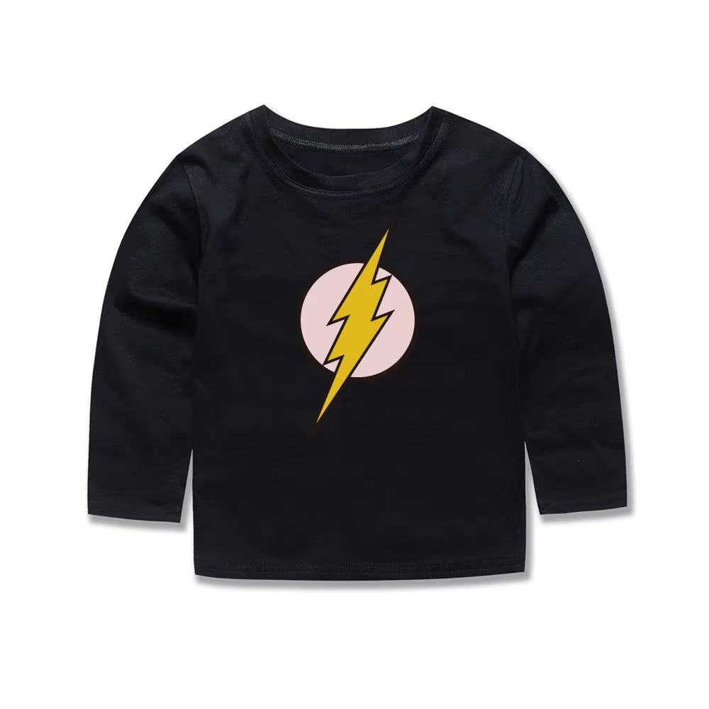 100 Cotton Children'S Fashion Boys Flash T Shirts Classical Children Cartoon Movie T-Shirts Vetement Enfant Fille Boys T Shirts