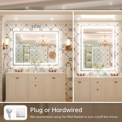 Chrisna Front and Backlit LED Bathroom Vanity Mirror