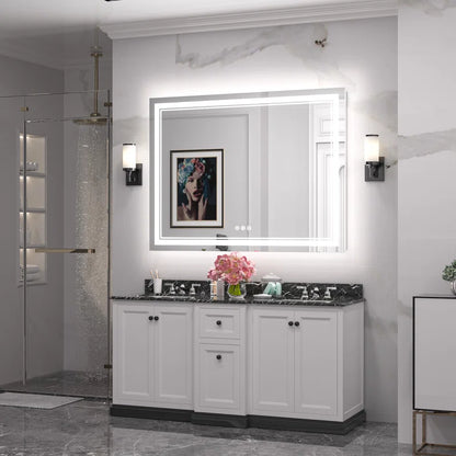 Chrisna Front and Backlit LED Bathroom Vanity Mirror