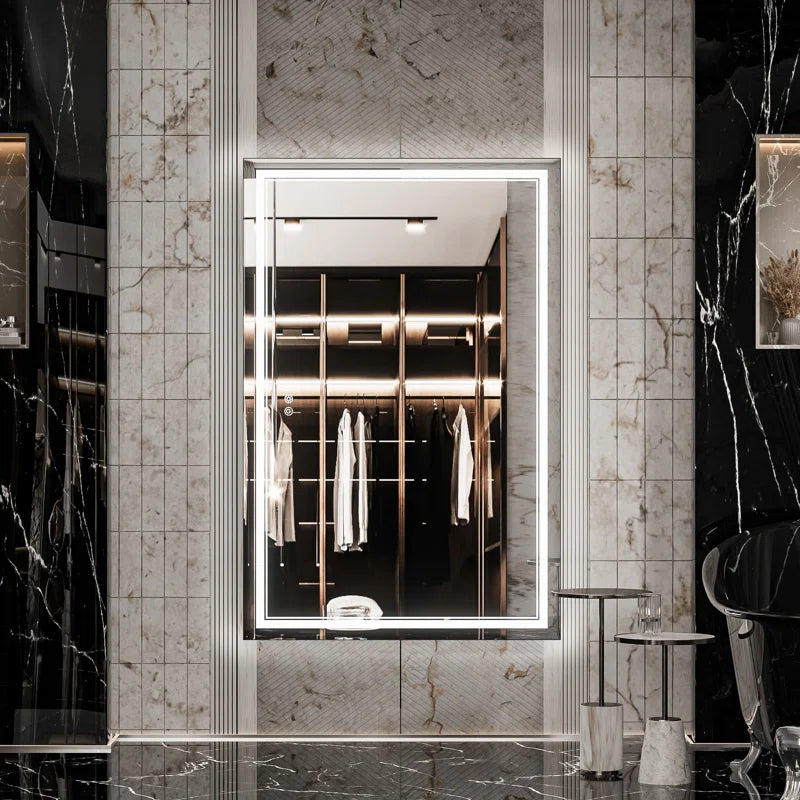 Chrisna Front and Backlit LED Bathroom Vanity Mirror