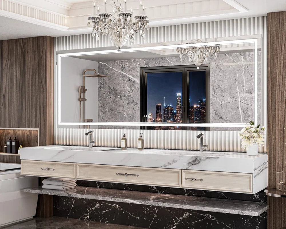 Chrisna Front and Backlit LED Bathroom Vanity Mirror