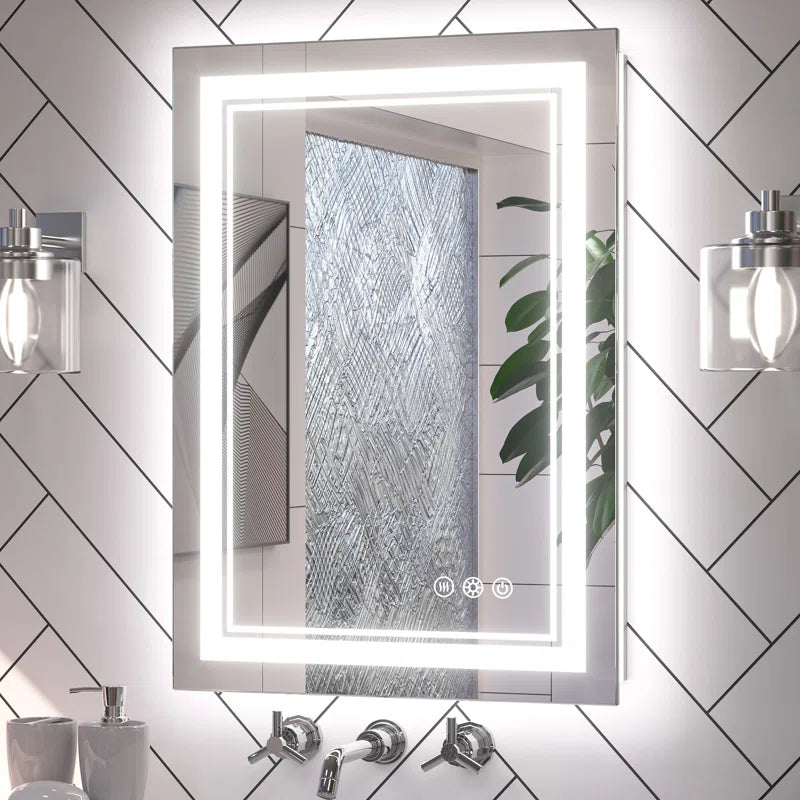 Chrisna Front and Backlit LED Bathroom Vanity Mirror