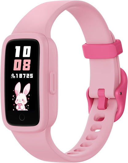 Vigor 3 Kids Fitness Tracker Watch - Pink AMOLED Smart Watch for Girls 5-15, Waterproof, Heart Rate & Sleep Monitor, Step Counter, No App or Phone Needed