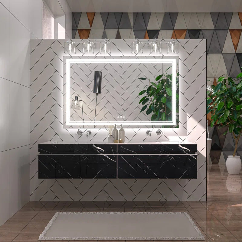 Chrisna Front and Backlit LED Bathroom Vanity Mirror