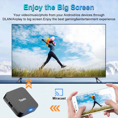 Global Android 10.0 TV Box Tanix TX1 CPU Allwinner H313 Support 4K 2.4G Wifi RAM 2GB ROM 16GB 8GB Multi Language Smart TV BOX