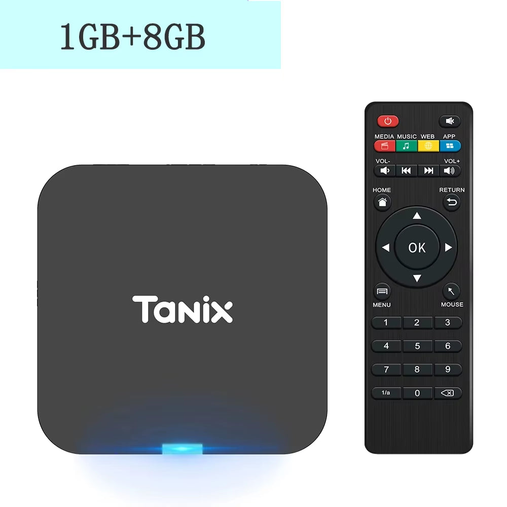 Global Android 10.0 TV Box Tanix TX1 CPU Allwinner H313 Support 4K 2.4G Wifi RAM 2GB ROM 16GB 8GB Multi Language Smart TV BOX