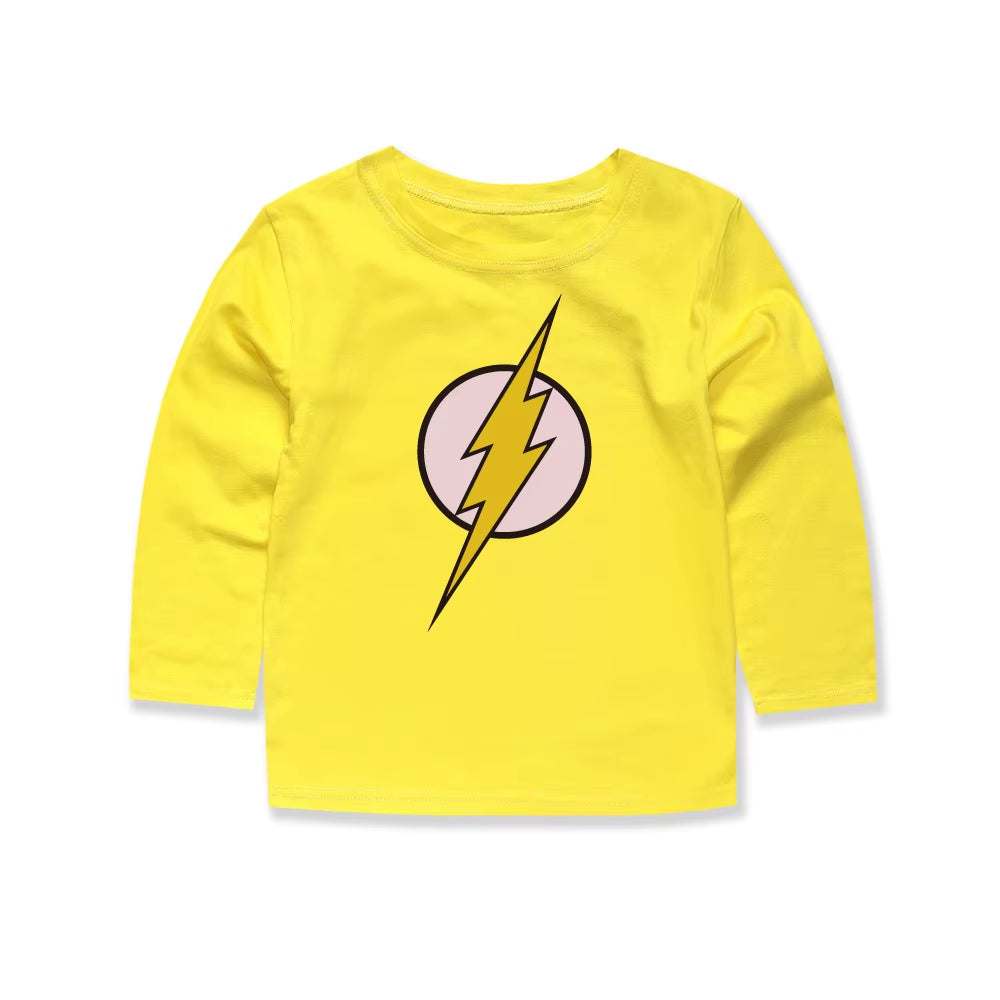 100 Cotton Children'S Fashion Boys Flash T Shirts Classical Children Cartoon Movie T-Shirts Vetement Enfant Fille Boys T Shirts