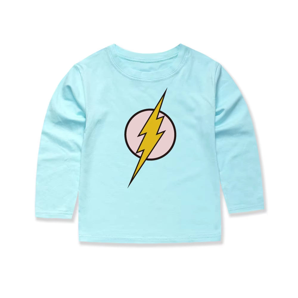 100 Cotton Children'S Fashion Boys Flash T Shirts Classical Children Cartoon Movie T-Shirts Vetement Enfant Fille Boys T Shirts