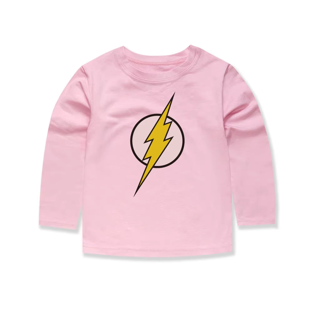 100 Cotton Children'S Fashion Boys Flash T Shirts Classical Children Cartoon Movie T-Shirts Vetement Enfant Fille Boys T Shirts