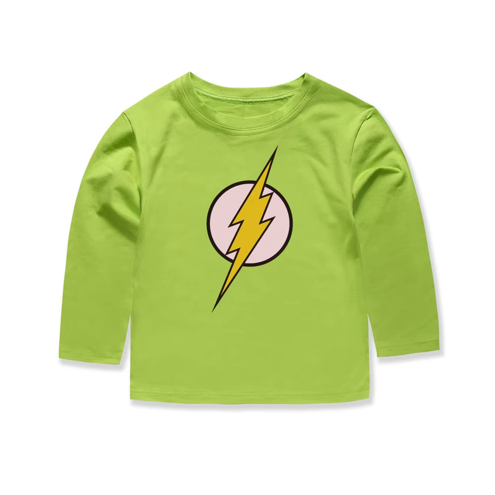 100 Cotton Children'S Fashion Boys Flash T Shirts Classical Children Cartoon Movie T-Shirts Vetement Enfant Fille Boys T Shirts