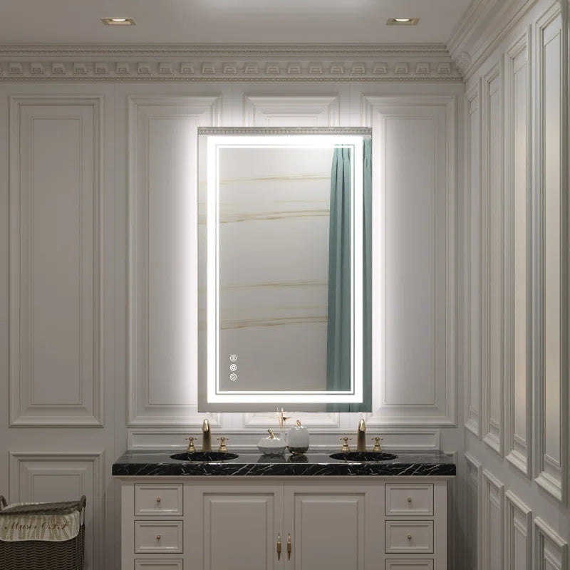 Chrisna Front and Backlit LED Bathroom Vanity Mirror