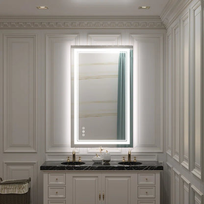 Chrisna Front and Backlit LED Bathroom Vanity Mirror